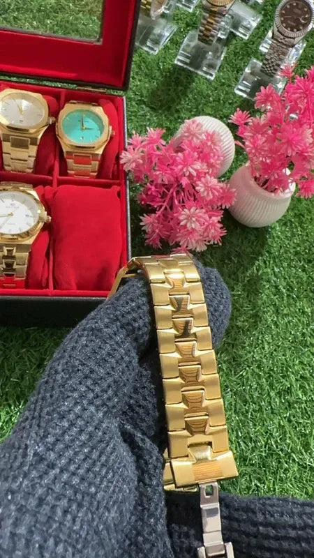 ๐ Premium BestWin Watch โ Full Gold Edition | Waterproof| ZAS Watches