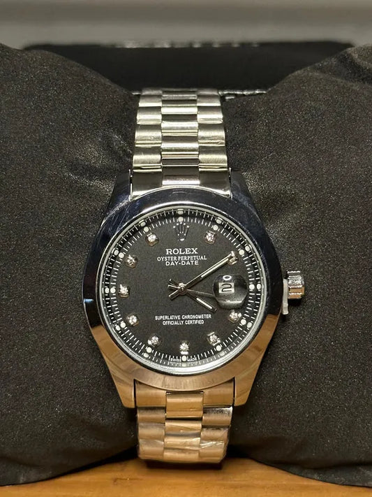 π€ Silver +Black | Stainless Steel | Water Proof | ZAS Watches