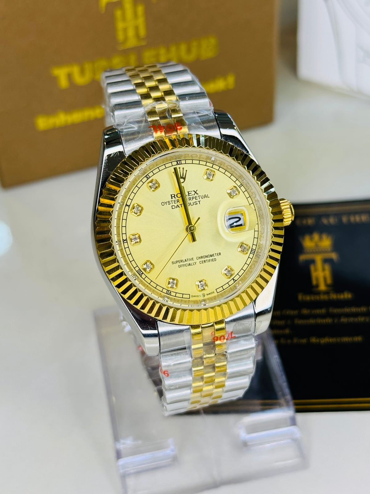 Jubilee Gold & Silver + Gold Dial | Waterproof | Stainless Steel | ZAS Watches
