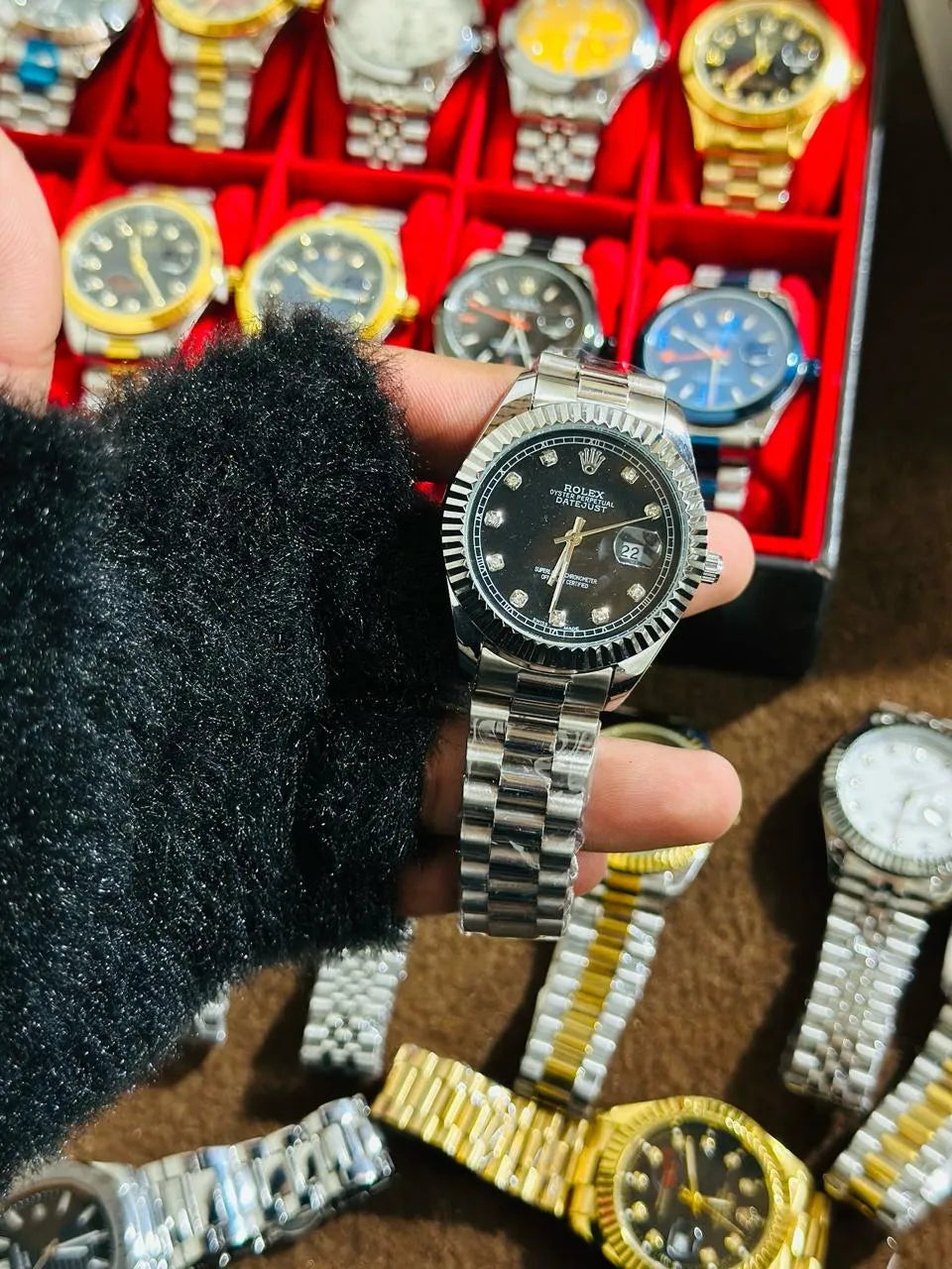 🖤 Black Lover – Rolex Watch| Waterproof | Stainless Steel | ZAS Watches