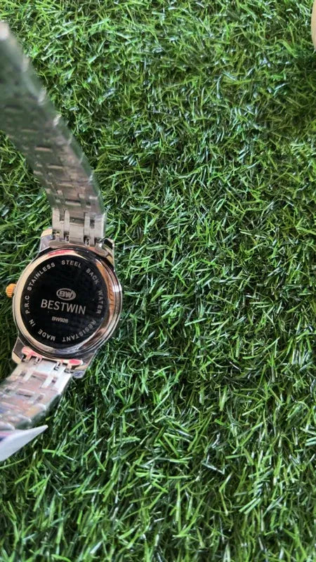 🖤 BestWin Jubilee – Gold & Silver + Black Dial | Waterproof| ZAS Watches