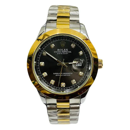 🖤 Gold & Silver + Black Dial | Stainless Steel | Waterproof | ZAS Watches
